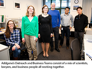 Addgene outreach and business teams