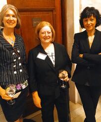Joanne Kamens, Jennifer Doudna, and Emmanuelle Charpentier at Dr. Paul Janssen Award Dinner