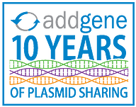 Addgene 10 years of plasmid sharing