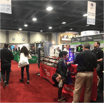 exhibit hall at the Society for Neuroscience conference