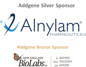 Viral Service Sponsor logos inckuding Alnylam and New England Biolabs