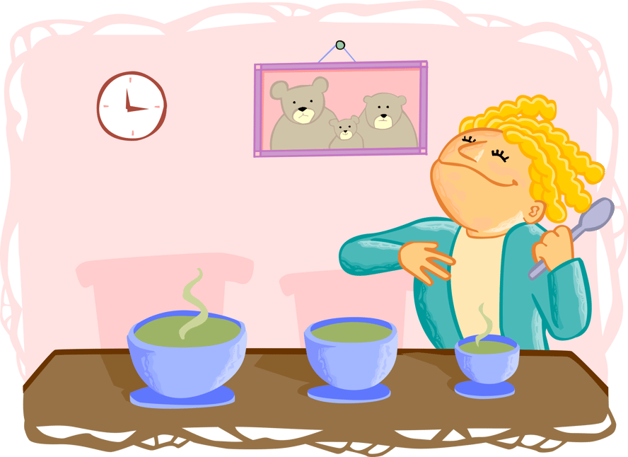 Please put my porridge in a pretty. Голдилокс и каша. Goldilocks porridge. Голдилокс и три медведя картинки porridge. Голдилокс картинка и каша.