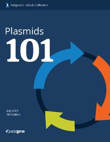 Cover page of the fourth edition of Plasmids 101 eBook