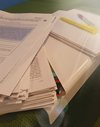 stack of scientific papers