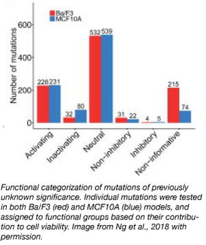 functional categorization of mutations of previously unknown significance