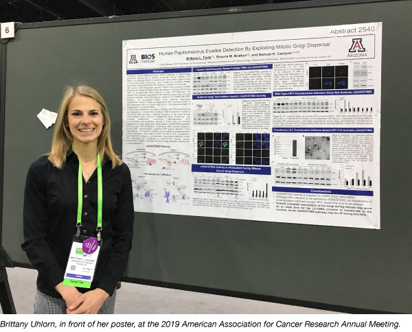 Brittany Uhlorn at the 2019 American Association for Cancer Research Annual Meeting Poster Session