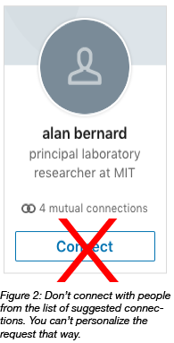 LinkedIn Connection option