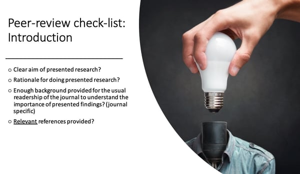Peer Review Checklist Intro