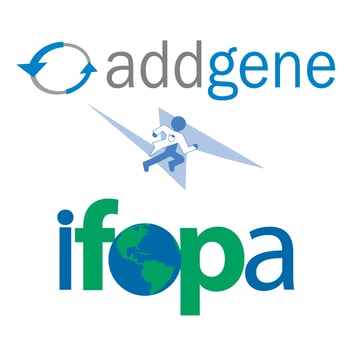 Addgene and IFOPA logo