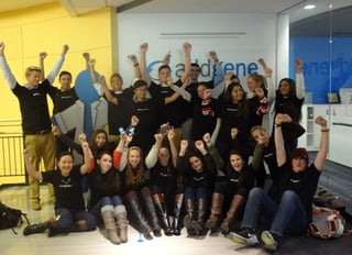 MassBioEd Students posing with Blugene